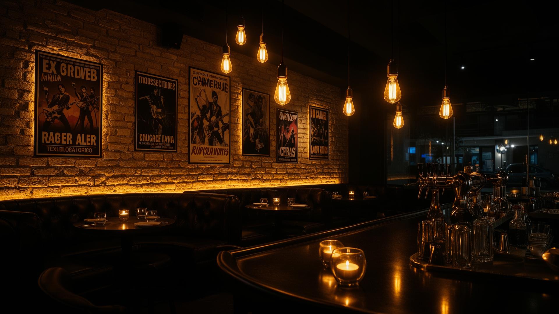 Innenraum des Little Rockstar Restaurants auf Mallorca